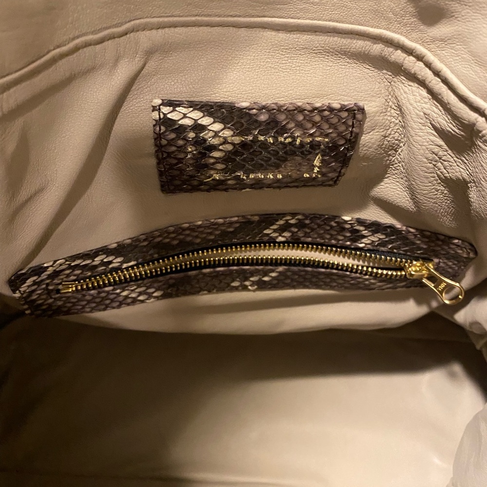 Custom Nwot Python Handbag - Beverly Hills - image 6